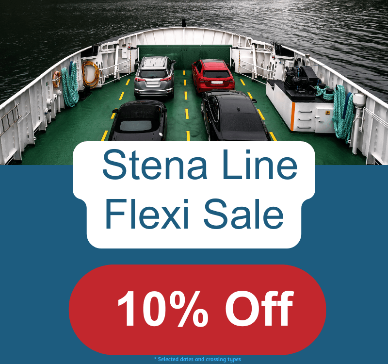 10% off Stena Sailings to Ireland, France or Holland